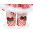 Reindeer Inspired Tutu Lingerie Set with Fur Trim and Antlers - Cosparty