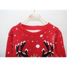 Reindeer Knit Christmas Crewneck Sweater for Holiday Cheer - sweater