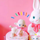 Retro Baby Lamb Rubber Toy for Vintage Cosparty Fun - toys