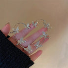 Rhinestone Butterfly Ear Cuffs for Kawaii Jewelry Collection - Cosparty