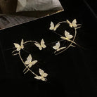 Rhinestone Butterfly Ear Cuffs for Kawaii Jewelry Collection - Cosparty