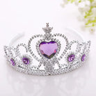 Rhinestone Embellished Gemstone Princess Tiara - Jewelry