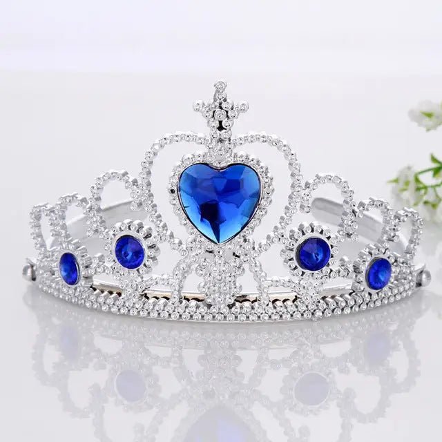 Rhinestone Embellished Gemstone Princess Tiara - Cosparty