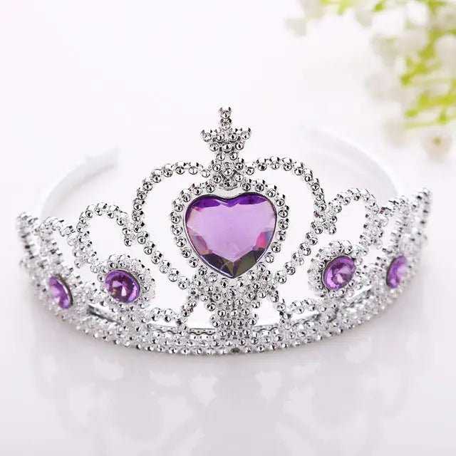 Rhinestone Embellished Gemstone Princess Tiara - Cosparty