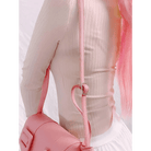 Ribbed Knit Cardigan Top for Angelcore and Fairycore Styles - Cosparty