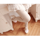 Rose Bud and Floral Embellished Nylon Leggings - Cosparty