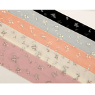 Rose Bud and Floral Embellished Nylon Leggings - Cosparty