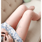 Rose Bud and Floral Embellished Nylon Leggings - Cosparty