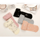 Rose Bud and Floral Embellished Nylon Leggings - Cosparty