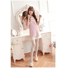 Rose Bud and Floral Embellished Nylon Leggings - Cosparty