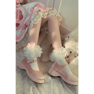 Ruffled Fairycore Socks for a Vintage Pastel Princess Aesthetic - Cosparty
