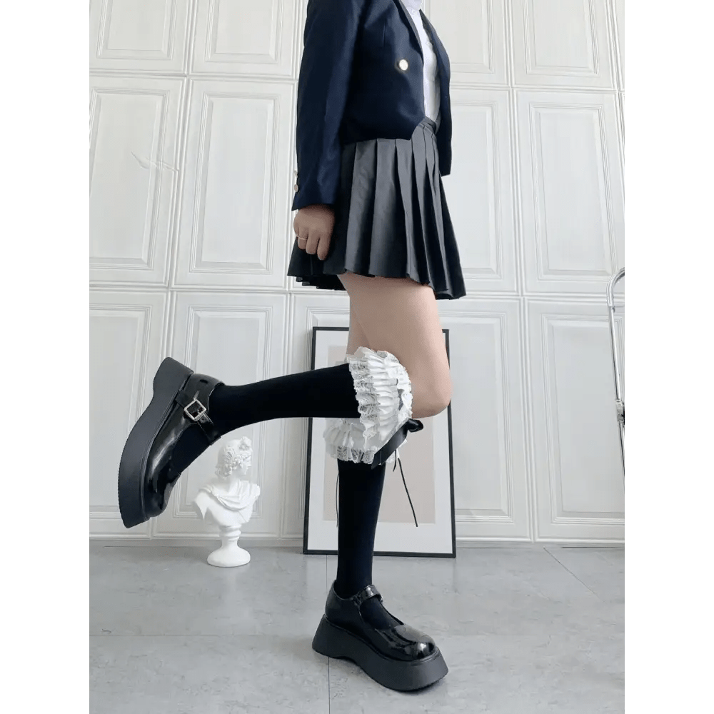 Ruffled Knee Socks for a Cute Kawaii and Fairycore Look - Cosparty
