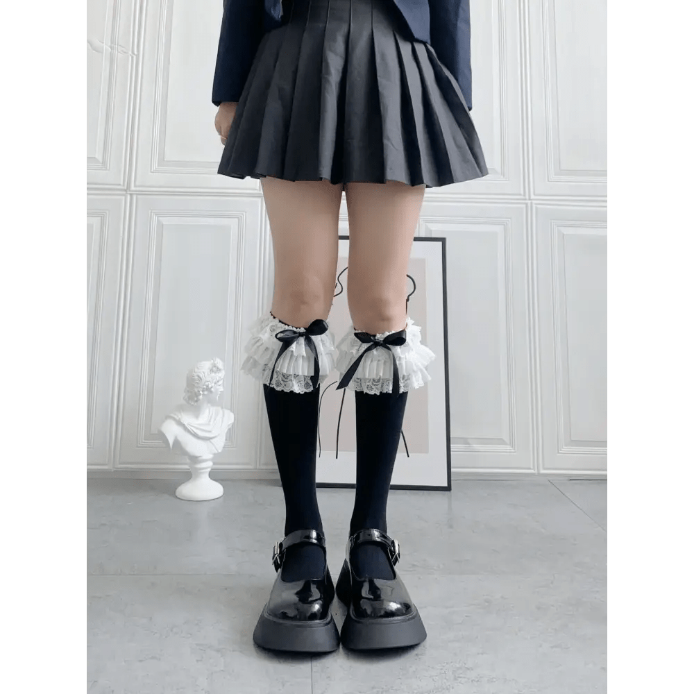 Ruffled Knee Socks for a Cute Kawaii and Fairycore Look - Cosparty