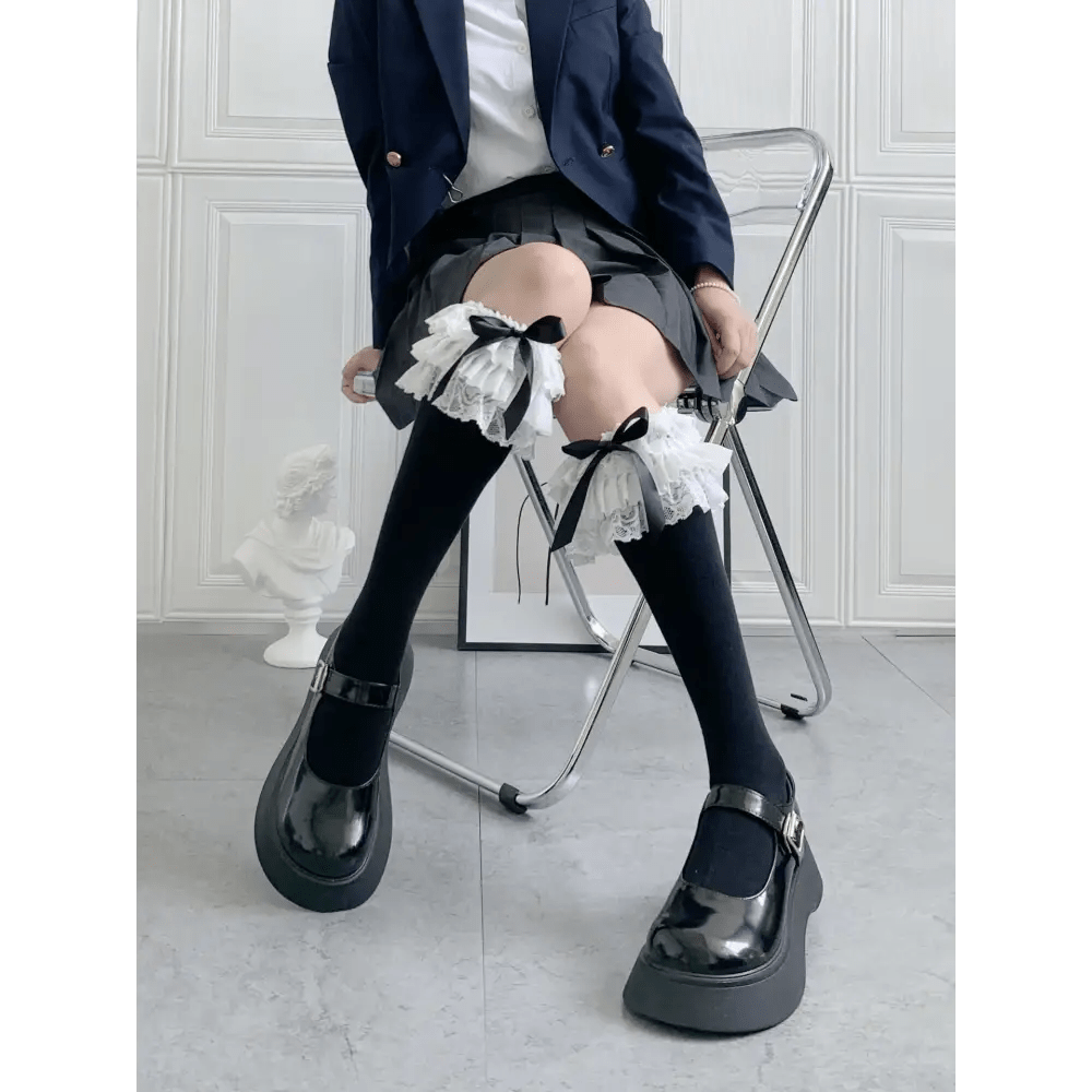 Ruffled Knee Socks for a Cute Kawaii and Fairycore Look - Cosparty