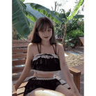 Ruffled Pink Princess Lingerie Set for Kawaii Beach Parties - Cosparty