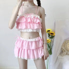 Ruffled Pink Princess Lingerie Set for Kawaii Beach Parties - Cosparty