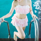 Ruffled Pink Princess Lingerie Set for Kawaii Beach Parties - Cosparty