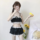 Ruffled Pink Princess Lingerie Set for Kawaii Beach Parties - Cosparty