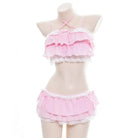 Ruffled Pink Princess Lingerie Set for Kawaii Beach Parties - Cosparty