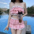 Ruffled Pink Princess Lingerie Set for Kawaii Beach Parties - lingerie