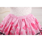 Ruffled Pink Princess Skirt with Floral Pattern for Elegant Style - Cosparty