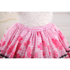 Ruffled Pink Princess Skirt with Floral Pattern for Elegant Style - Skirts