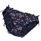 Ruffled Strawberry Patterned Underwear with Lace Trim and Ribbons - Cosparty