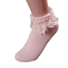 Ruffled Trim Ankle Socks for a Cute and Flirty Touch - Cosparty