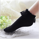Ruffled Trim Ankle Socks for a Cute and Flirty Touch - Cosparty