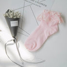 Ruffled Trim Ankle Socks for a Cute and Flirty Touch - Cosparty
