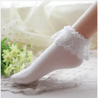 Ruffled Trim Ankle Socks for a Cute and Flirty Touch - Cosparty