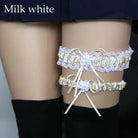 Ruffled Vegan Garter Belt Set with Chiffon and Lace Details - Cosparty