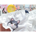 Ruffled White Kitten Panties for Neko Cuties - underwear