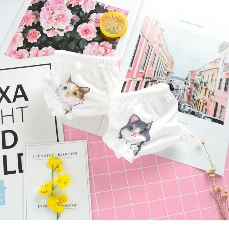 Ruffled White Kitten Panties for Neko Cuties - Cosparty