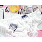 Ruffled White Kitten Panties for Neko Cuties - underwear