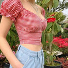 Rustic Country Baby Crop Sweetheart Button - Up Top In Stock - Cosparty