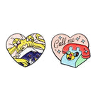 Sailor Moon Inspired Enamel Pin for Magical Girl Ageplay Wardrobe - Set of Both - pin