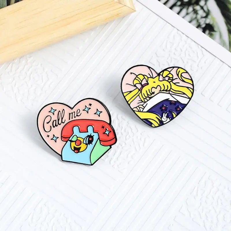 Sailor Moon Inspired Enamel Pin for Magical Girl Ageplay Wardrobe - Cosparty