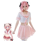 Sailor School Uniform Cosplay Set Inspired by Astolfo from Fate Apocrypha - Cosparty
