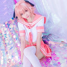 Sailor School Uniform Cosplay Set Inspired by Astolfo from Fate Apocrypha - Cosparty