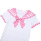 Sailor Scout Snap Crotch Onesie with Pleated School Girl Skirt - Cosparty