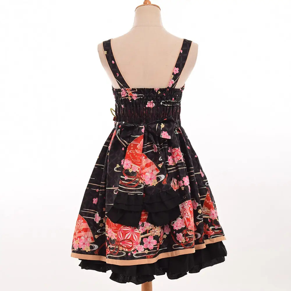 Sakura Flower Inspired Traditional Japanese Summer Dress - Dress