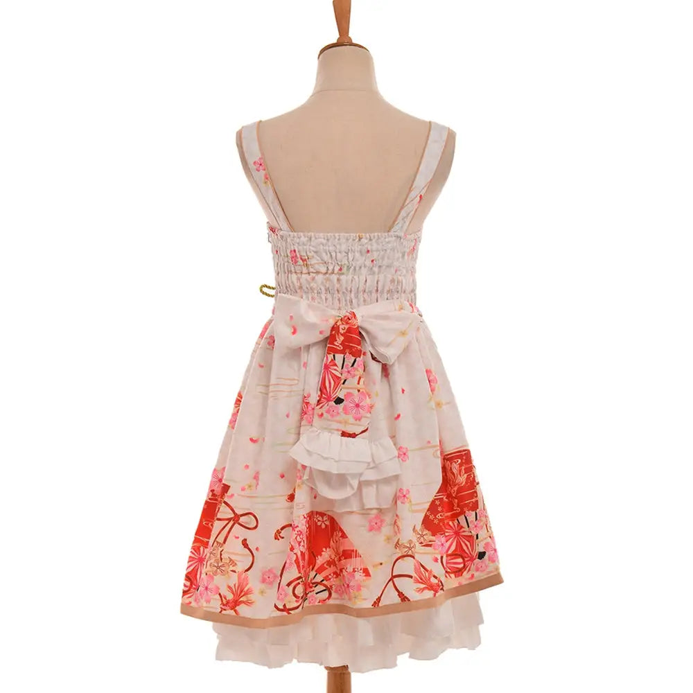 Sakura Flower Inspired Traditional Japanese Summer Dress - Dress