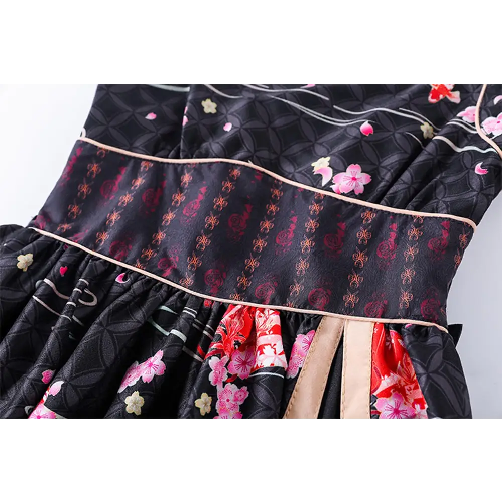 Sakura Flower Inspired Traditional Japanese Summer Dress - Dress