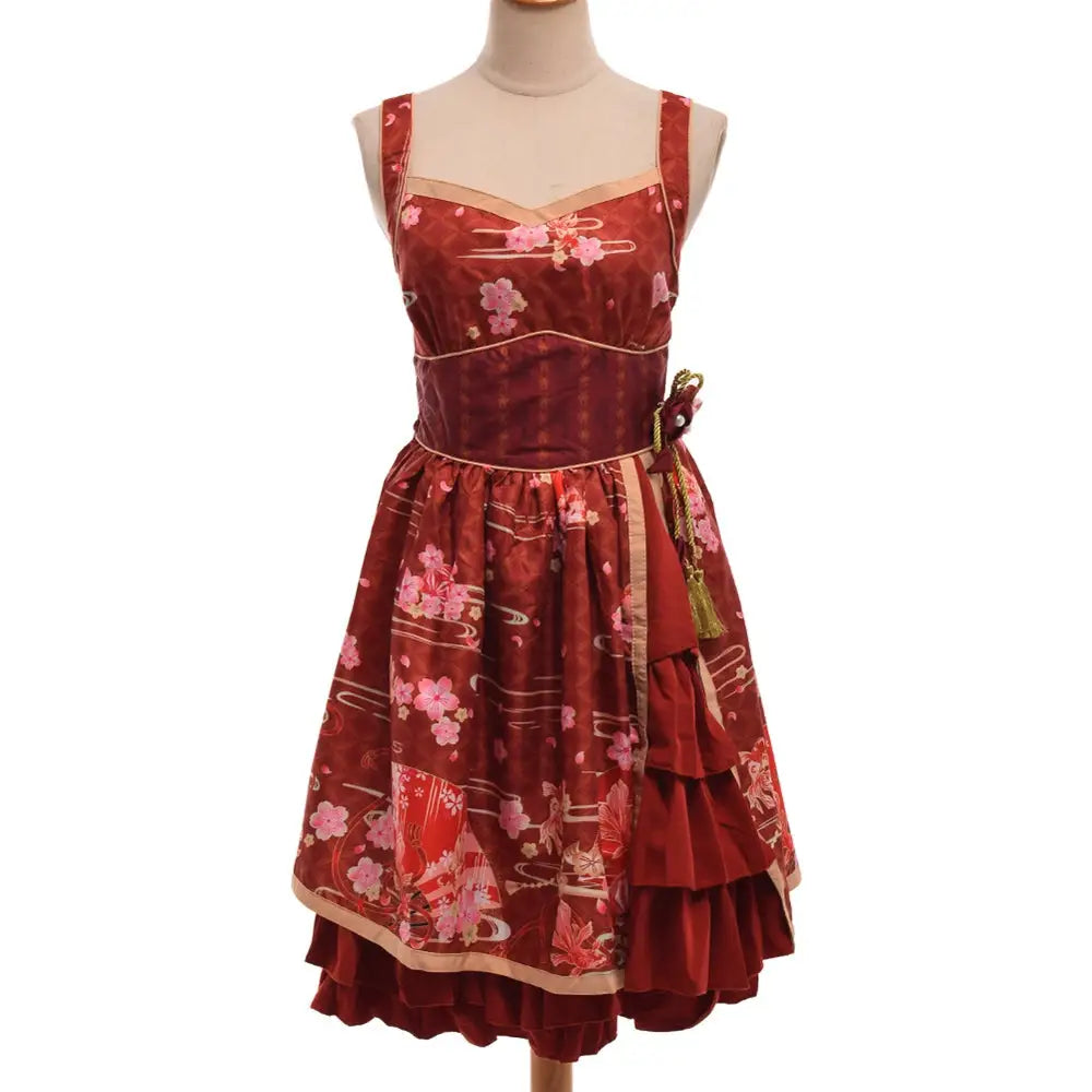 Sakura Flower Inspired Traditional Japanese Summer Dress - Dress