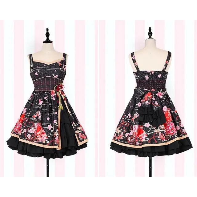 Sakura Flower Inspired Traditional Japanese Summer Dress - Dress