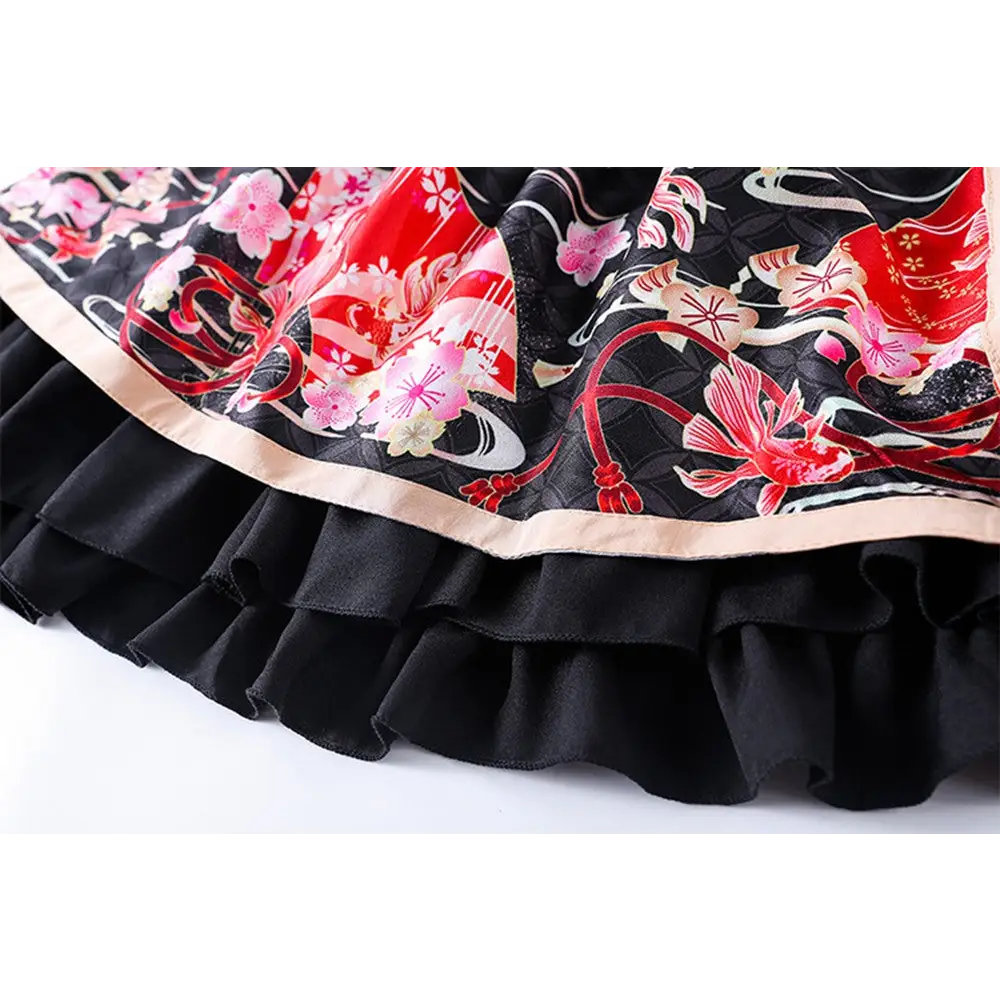 Sakura Flower Inspired Traditional Japanese Summer Dress - Dress