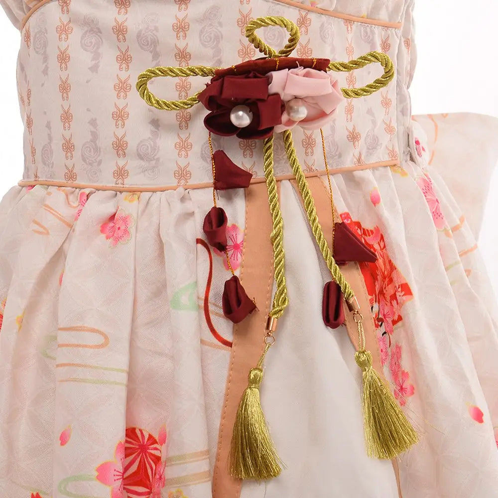 Sakura Flower Inspired Traditional Japanese Summer Dress - Dress