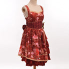 Sakura Flower Inspired Traditional Japanese Summer Dress - Red / S - Dress