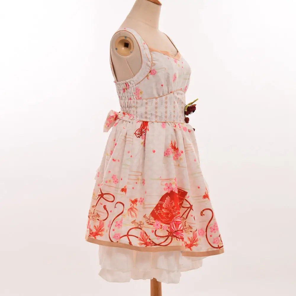 Sakura Flower Inspired Traditional Japanese Summer Dress - Dress